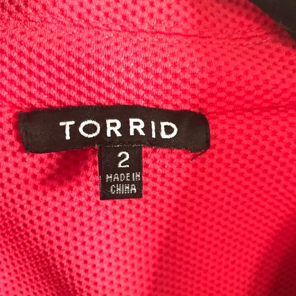 Torrid pink waffle-textured motor jacket size 2X - Picture 3 of 10